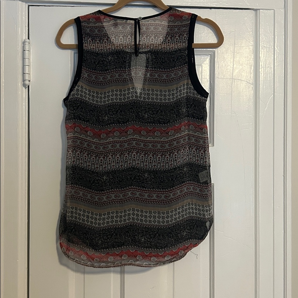 Daniel Rainn Multicolor Patterned Sleeveless Blou… - image 3